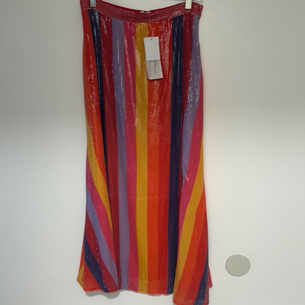Olivia Rubin Sequin Rainbow Skirt, size 4US